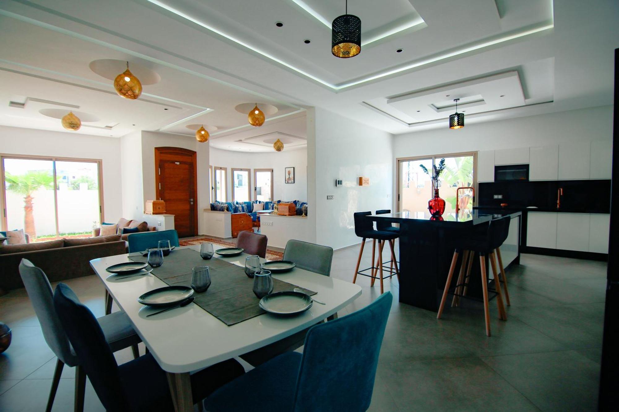 Villa Moderne A 5 Min De La Avec Jardin Et 3 Salons Essaouira